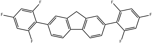 2,7-Bis(2,4,6-trifluorophenyl)-9H-fluorene Structure